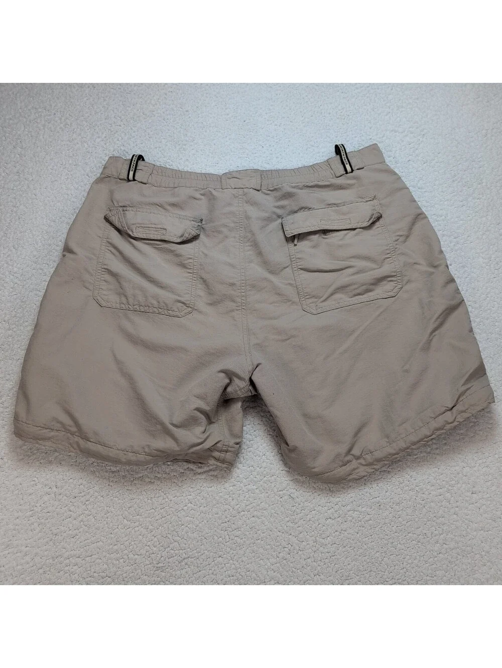 The North Face Tan Hiking Trail Cargo Shorts Men's XL Outdoor Nylon VTG